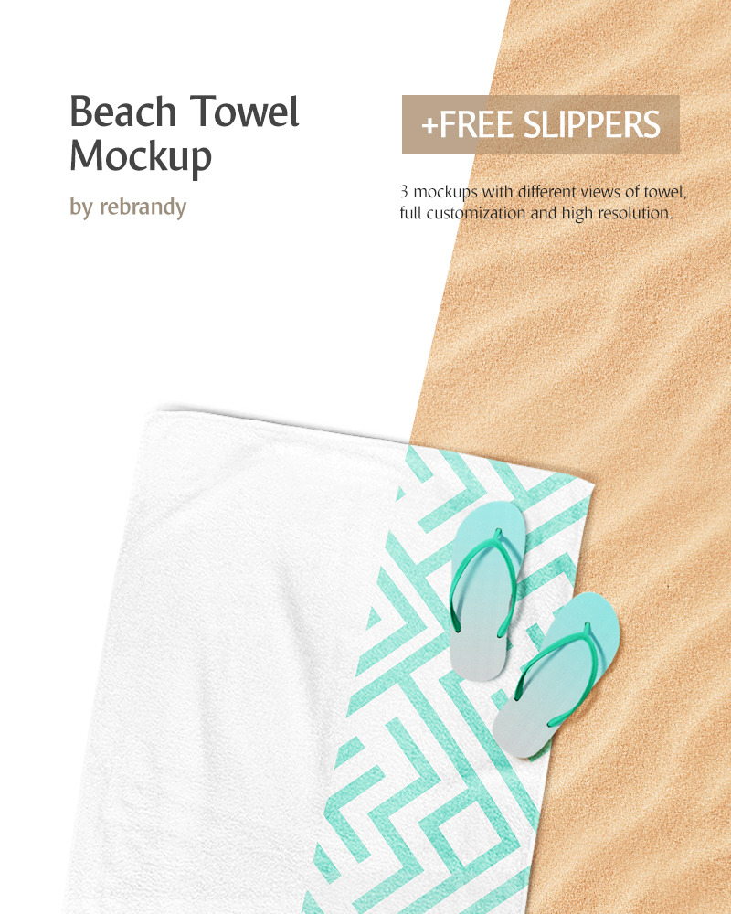 Download Beach Towel Product Mockup #68720