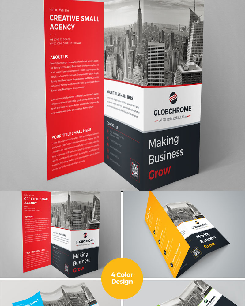 Cleaning Corporate Trifold Brochure - Corporate Identity Template