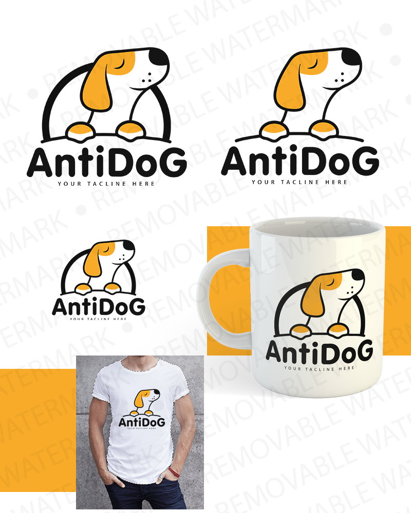 Antidog Logo #68837 - TemplateMonster