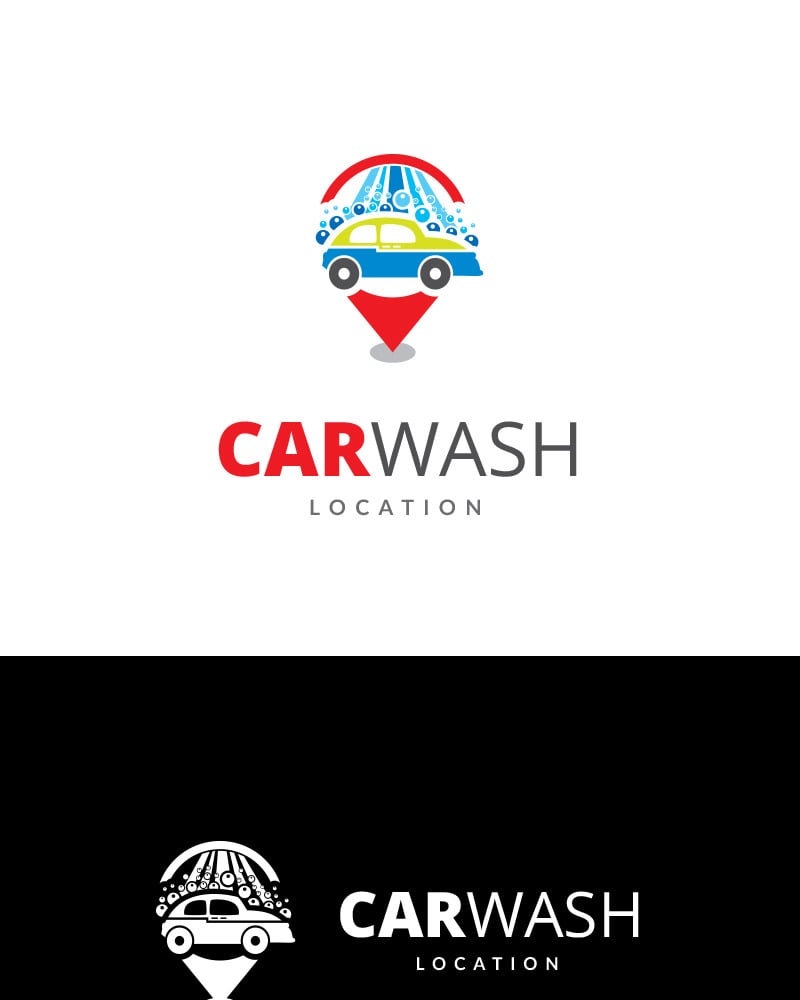 Car Wash Point - Logo Template #68864 - TemplateMonster