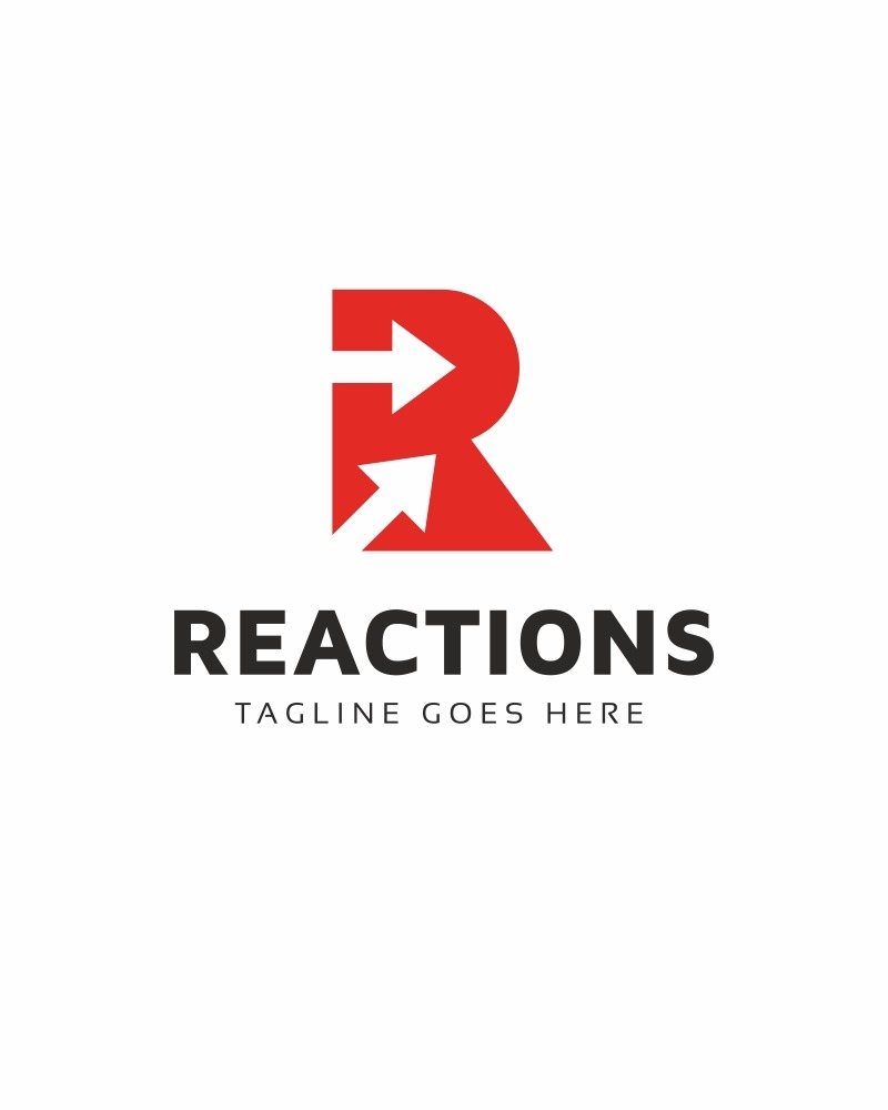 Reactions R Letter Logo Template #68987 - TemplateMonster