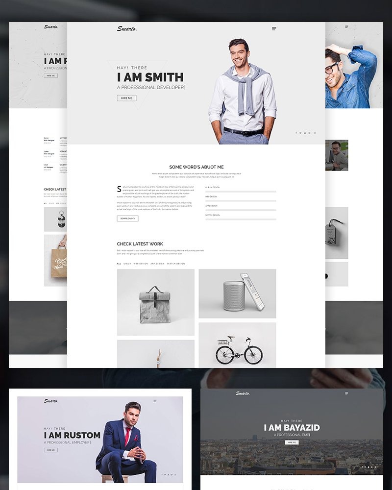 Smarto - Creative Portfolio Website Template