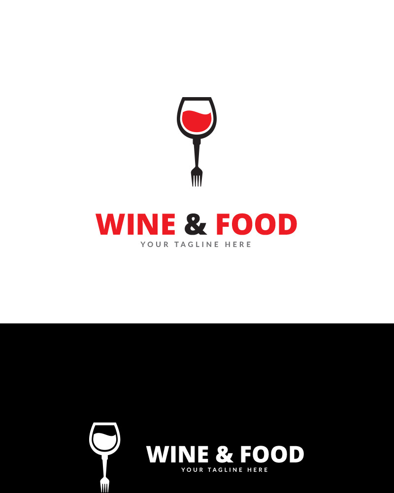 Wine & Food Logo Template #69161 - TemplateMonster