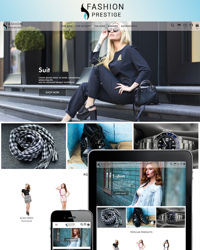 Prestige Fashion Theme 69539 TemplateMonster