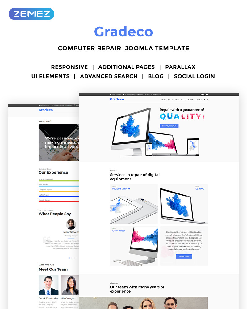 Gradeco Joomla Template 69812