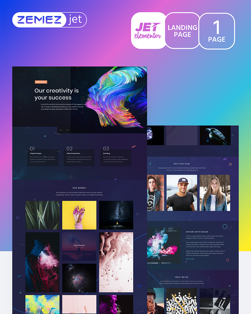 Graffis - Creative Mondrianism - Jet Elementor Kit