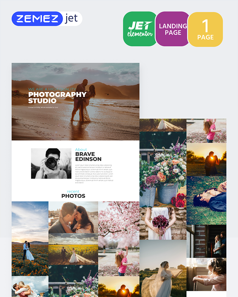 Imagenique - Photo Studio - Jet Elementor Kit