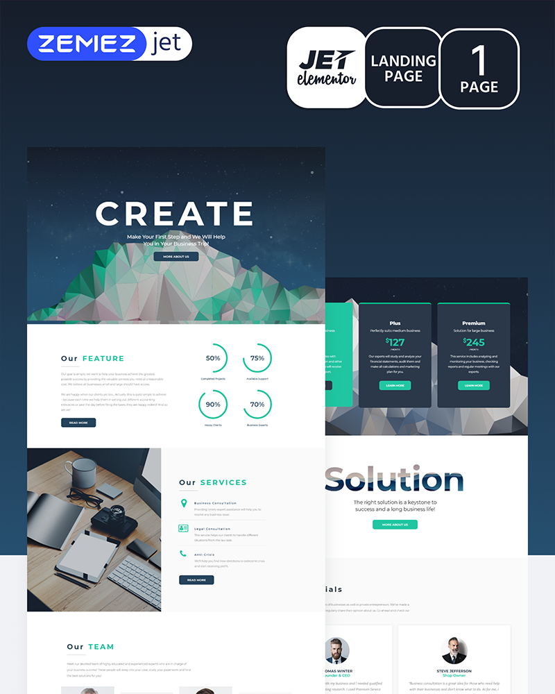 Masterbiz - Agency - Jet Elementor Kit - TemplateMonster