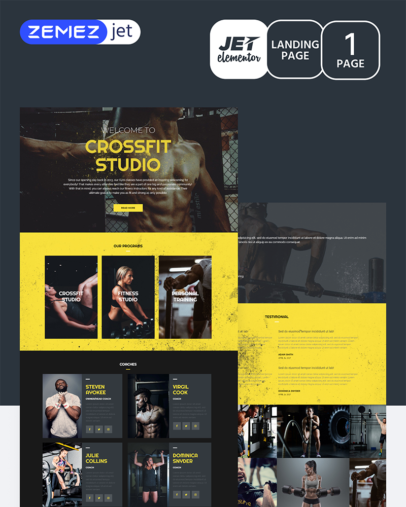 RodLift - Sport - Jet Elementor Kit #70144 - TemplateMonster