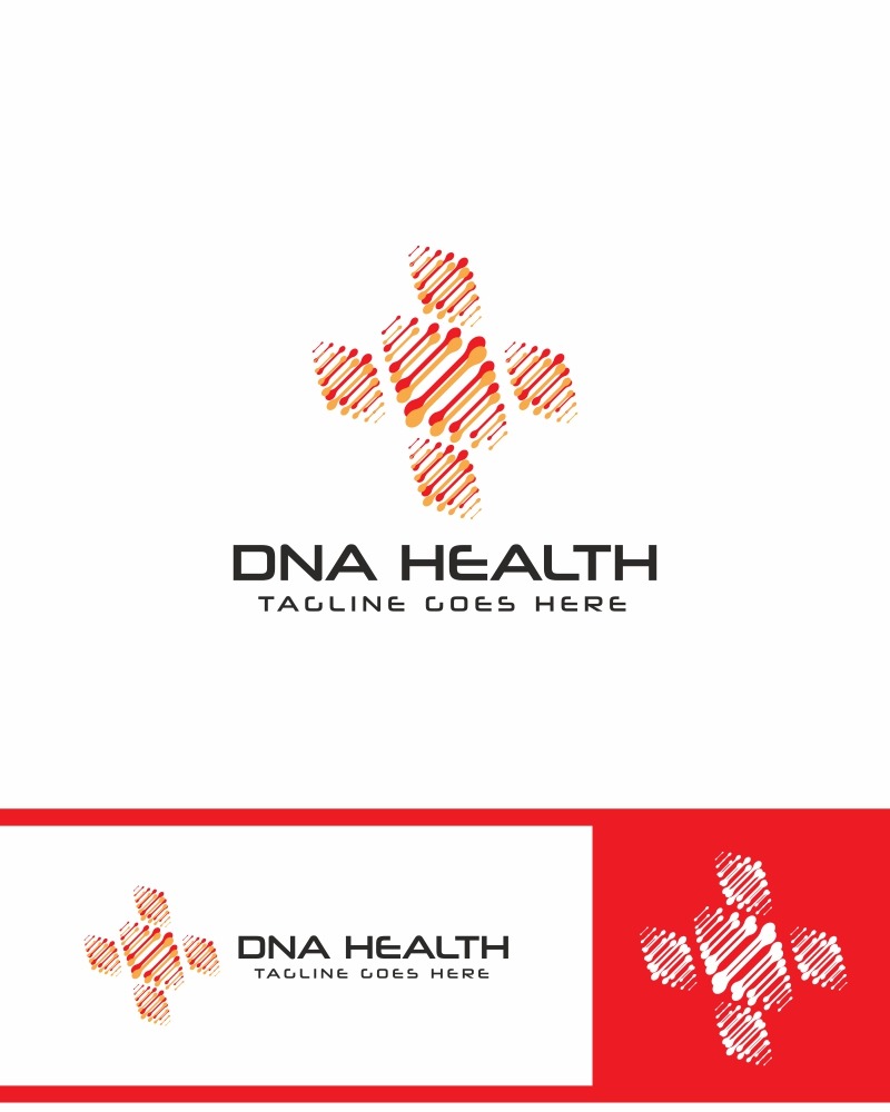 DNA Health Logo Template #70345 - TemplateMonster