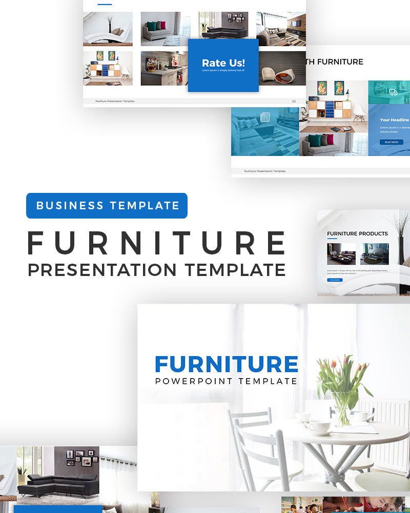 Furniture Presentation PowerPoint template TemplateMonster