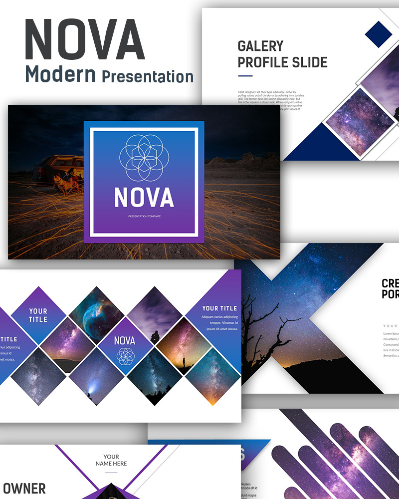 Nova Modern Presentation PowerPoint template