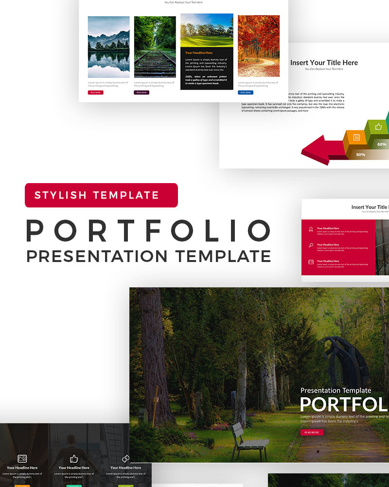 Portfolio Presentation PowerPoint Template - TemplateMonster