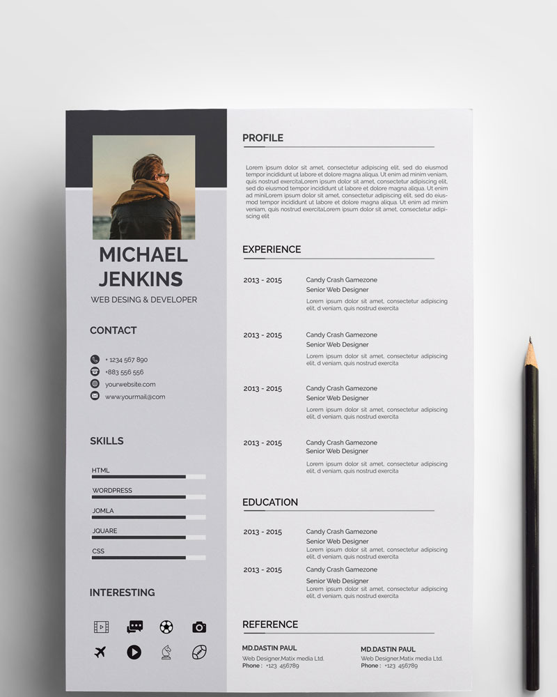 Micheral word Resume Template #71253 - TemplateMonster