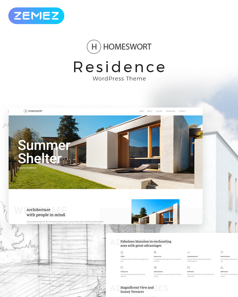 Homeswort WordPress Theme 71497