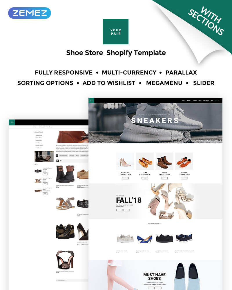shopify shoe websites