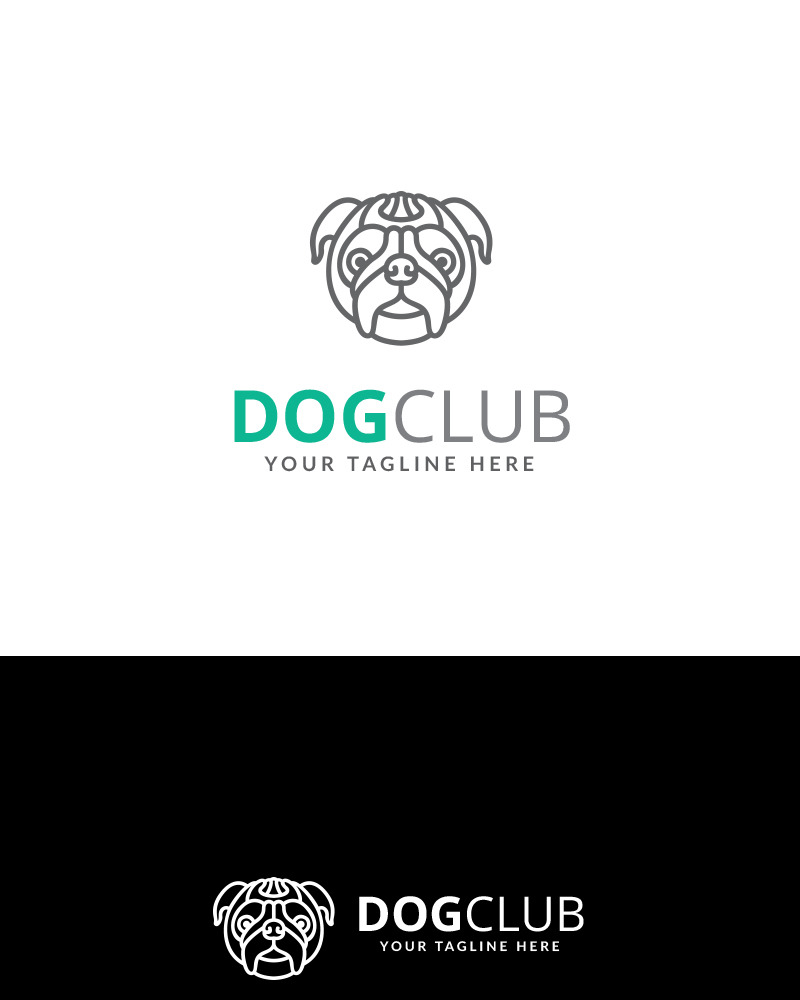 Dog Club Design Logo Template #71553 - TemplateMonster