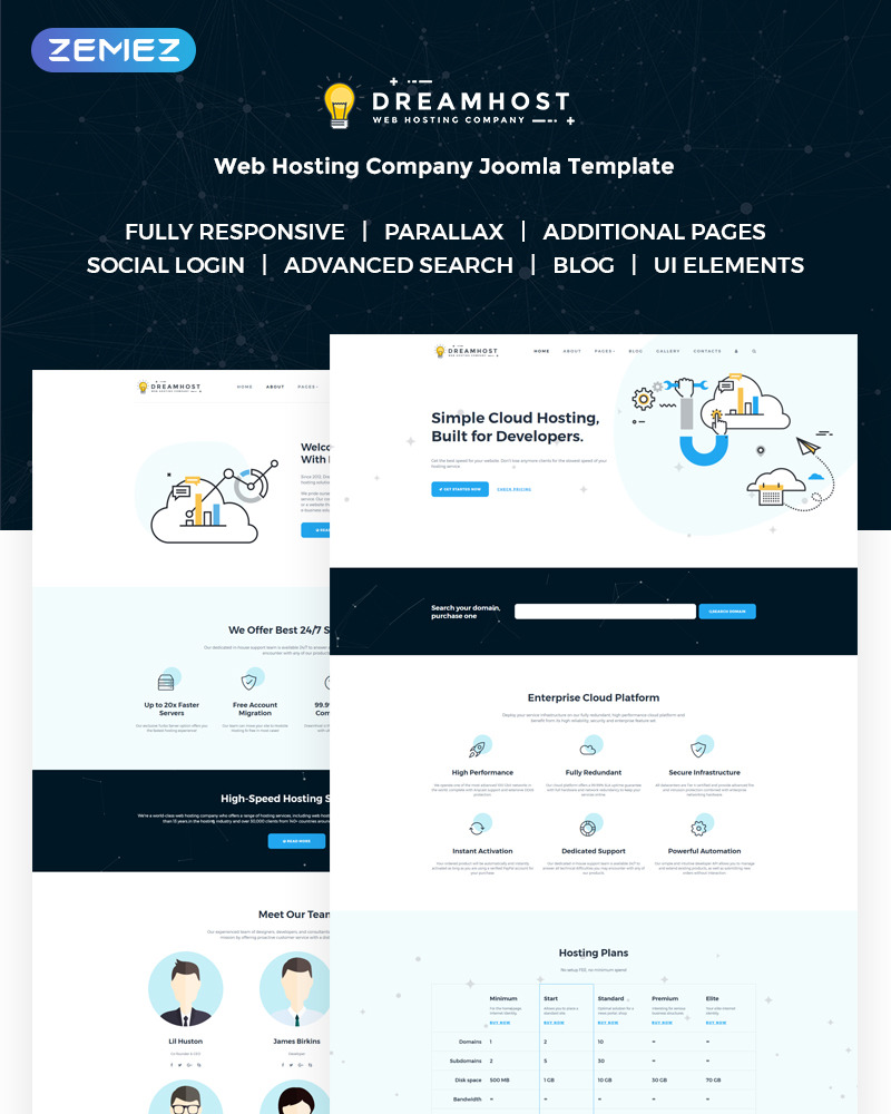 Dreamhost Joomla Template 71633