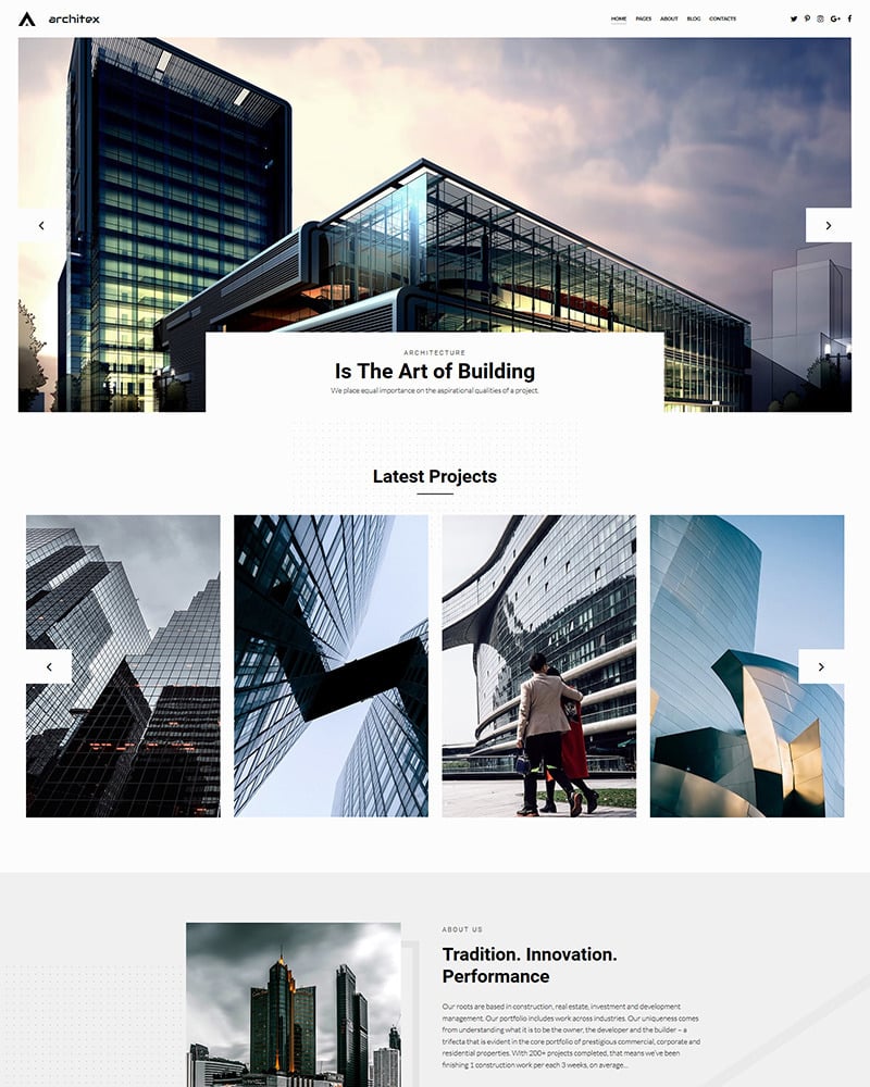 Local Architects Photo Gallery Template  Plus Website 71807