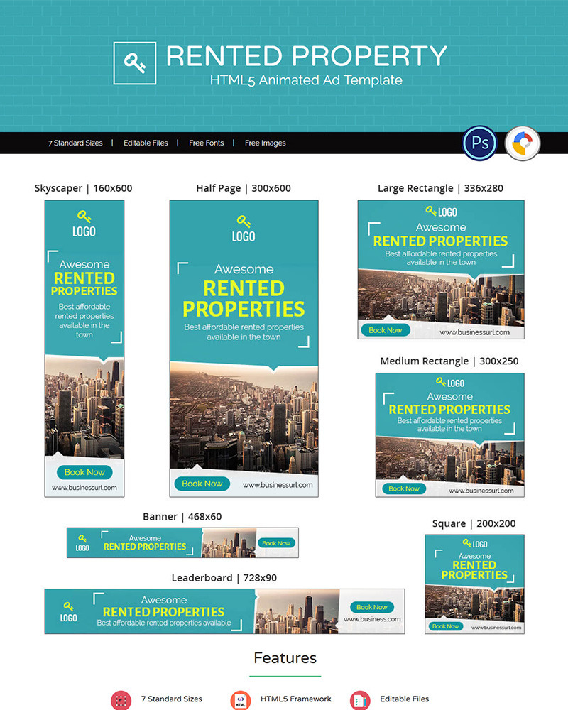 Real Estate Rented Property Ad Animated Banner