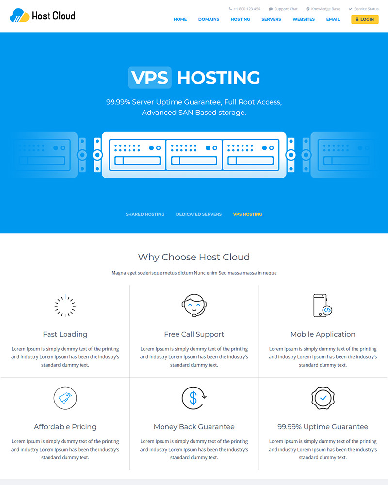 Host Cloud site Template 73776 TemplateMonster