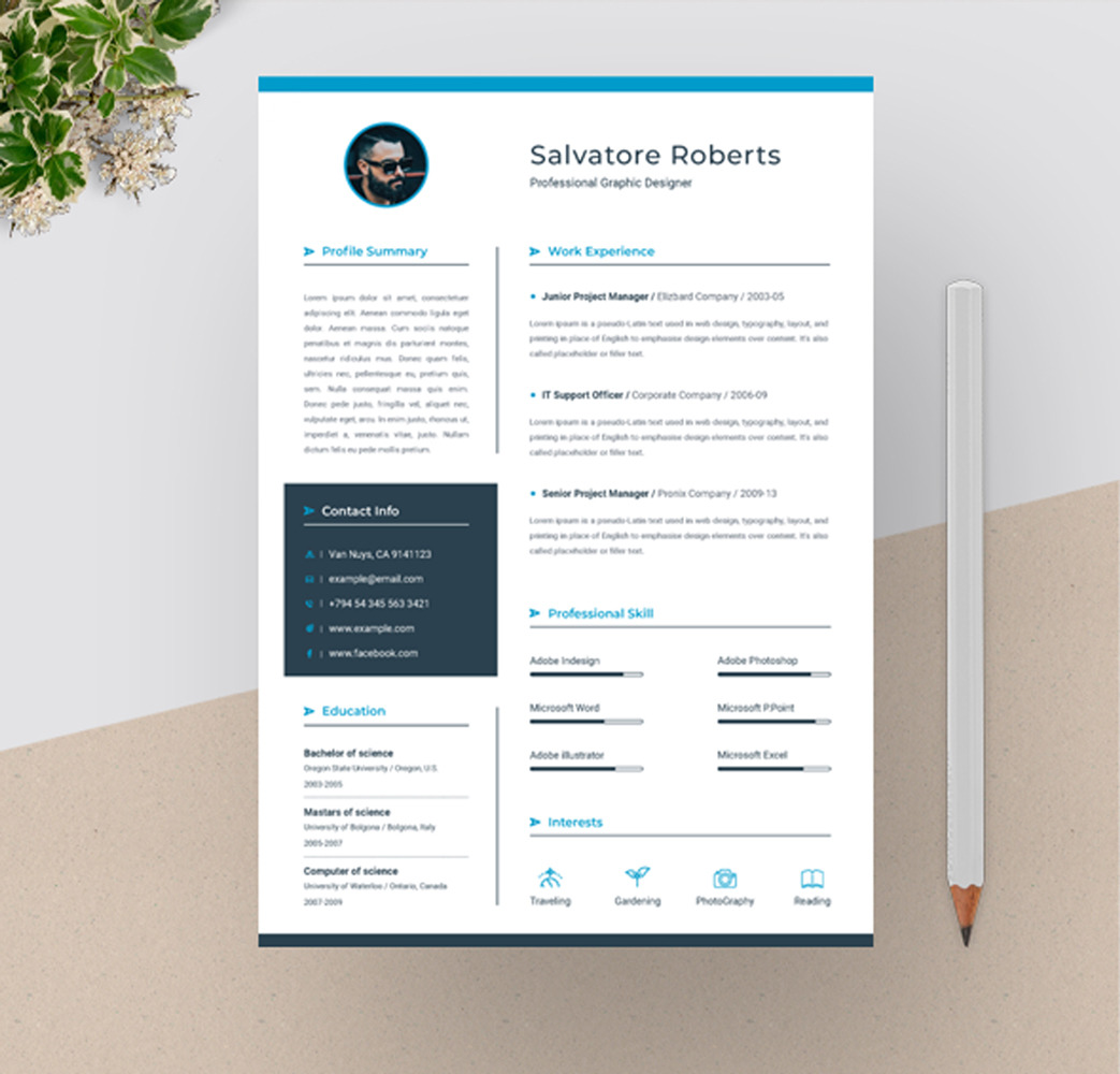 Roberts Resume Template #73898 - TemplateMonster