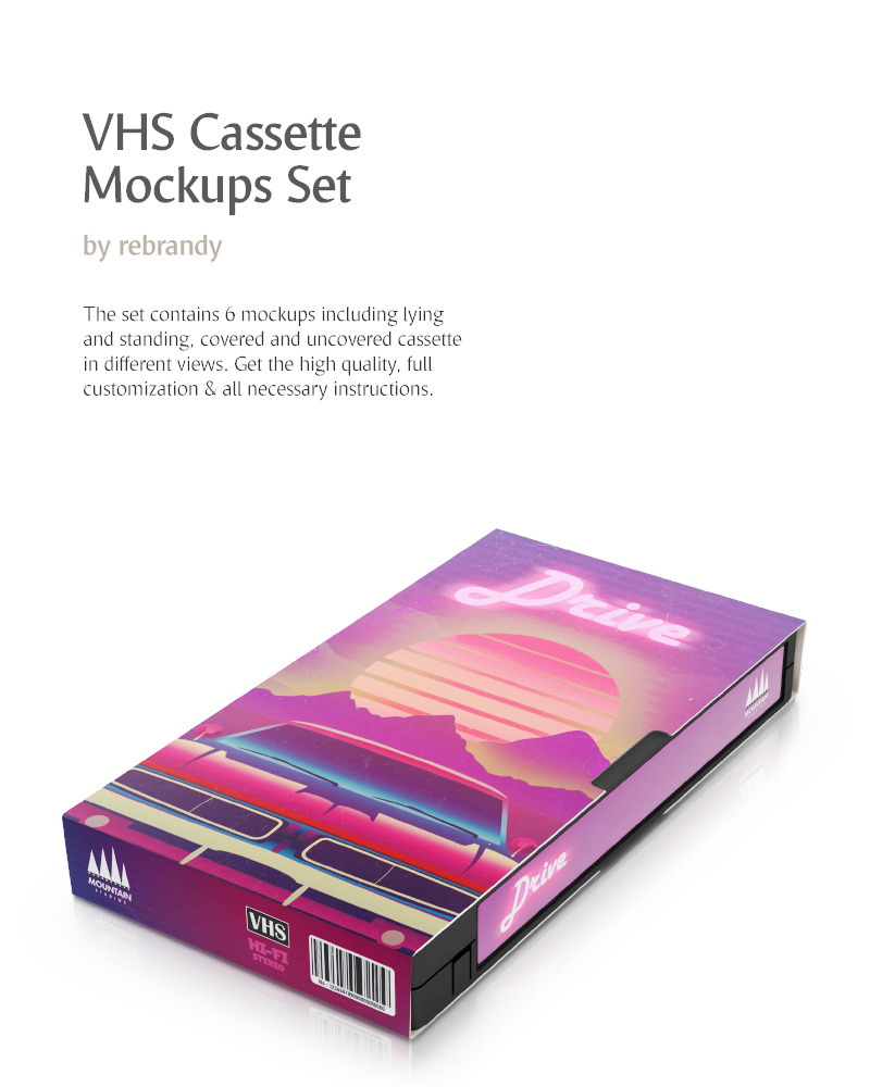 Download VHS Cassette Mockups Set Product Mockup - TemplateMonster