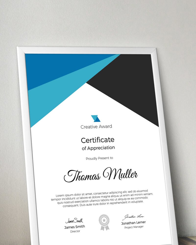 Creative Award Certificate Template #74346 - TemplateMonster