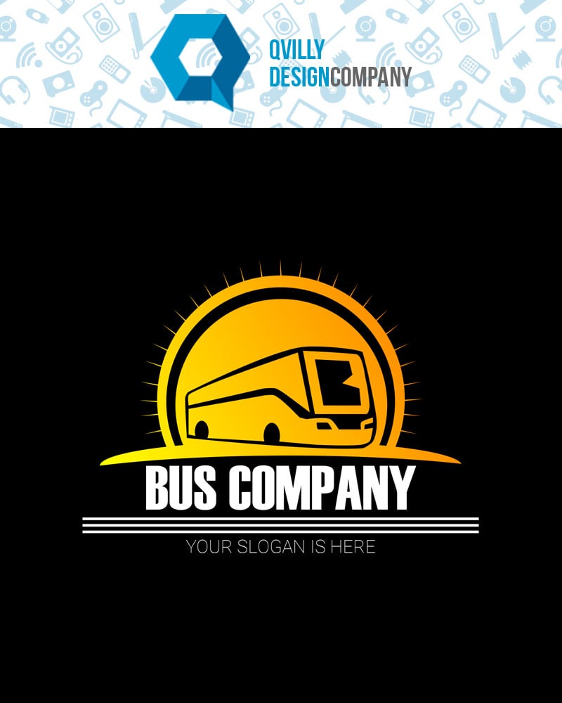 Bus Company Logo Template #74443 - TemplateMonster