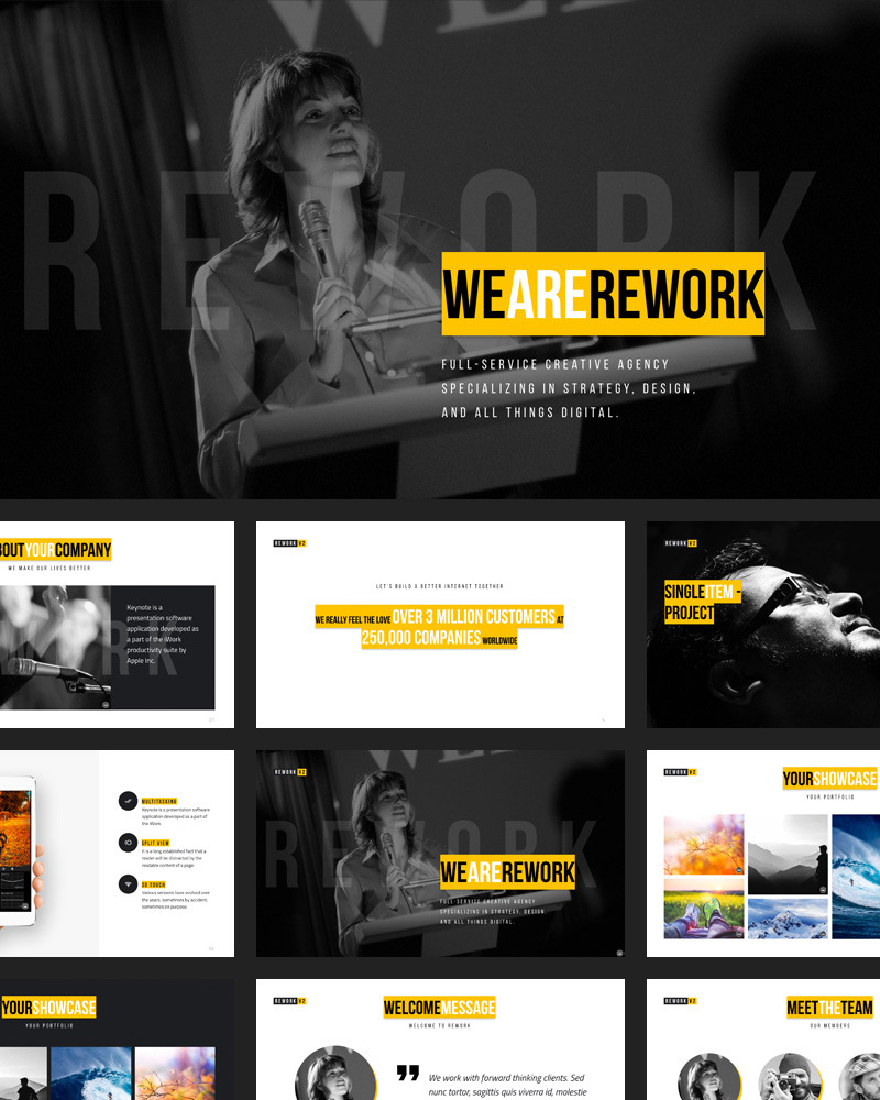 Rework PowerPoint template #74446 - TemplateMonster