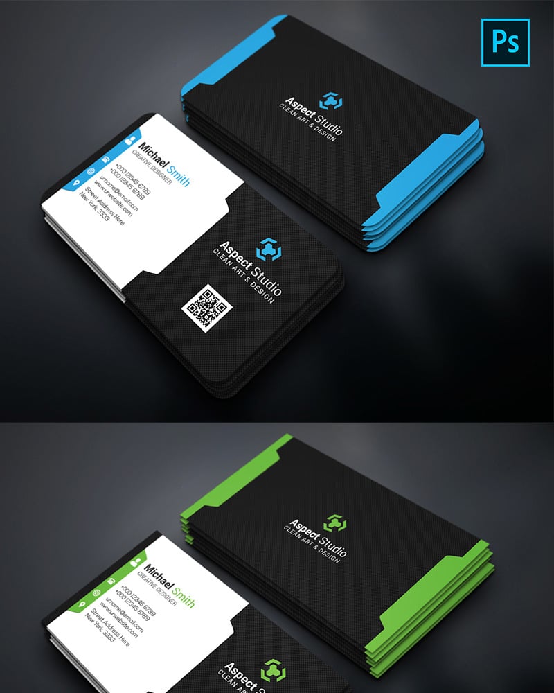 Michael Smith Creative Business Card - Corporate Identity Template