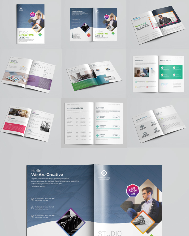 VOLUME 9 Proposal - Corporate Identity Template