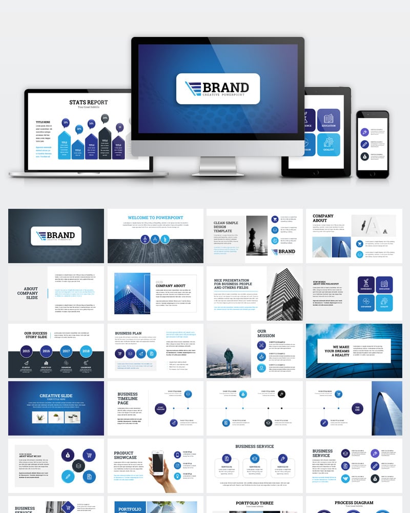 Brand Business Presentation PowerPoint Template