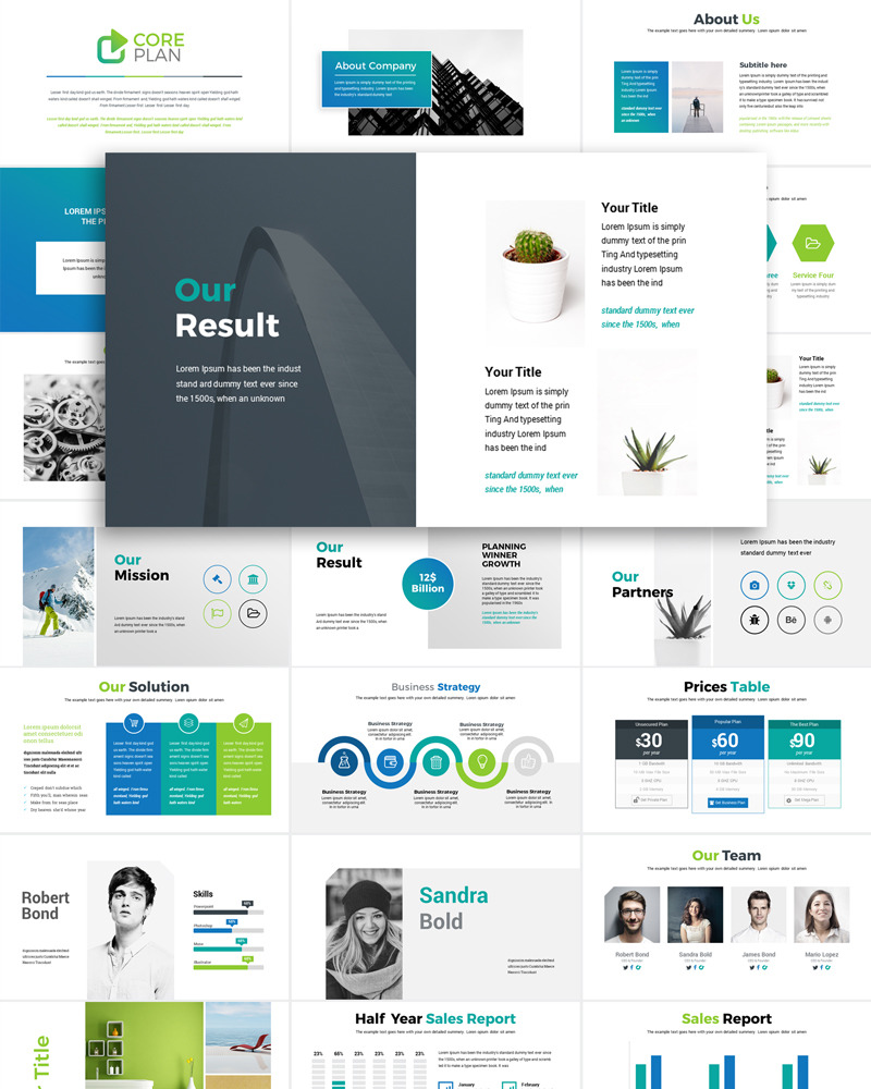 Creative Minimal Presentation PowerPoint Template