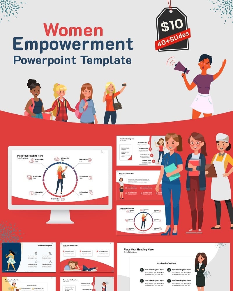 Women Empowerment Powerpoint Template Templatemonster 