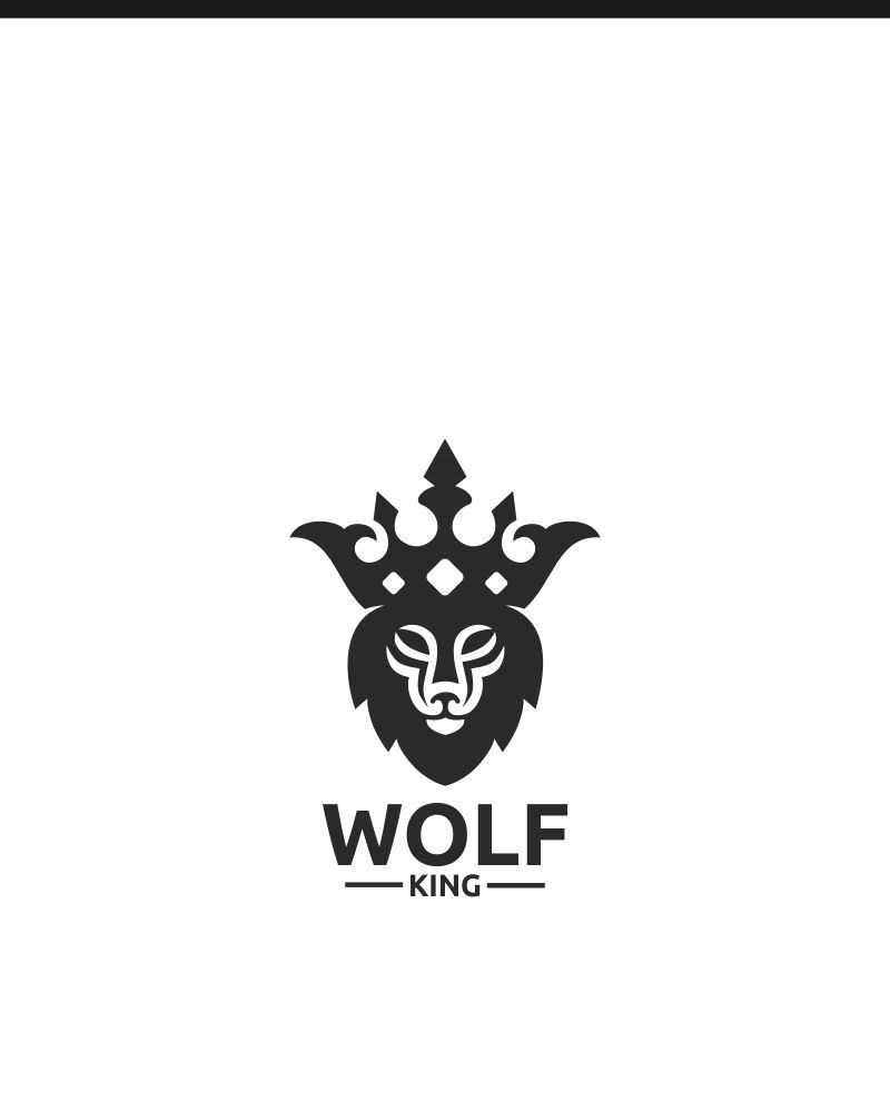 Wolf king Logo Template #75824