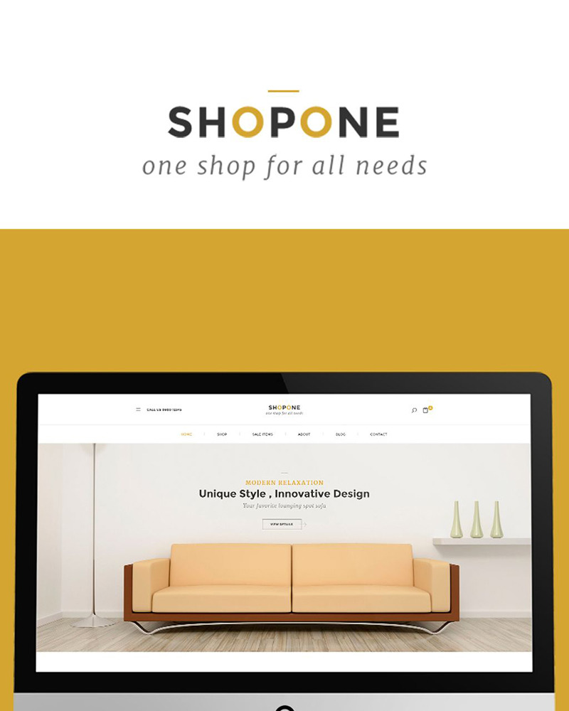 Shopone Furniture Shop site Template TemplateMonster