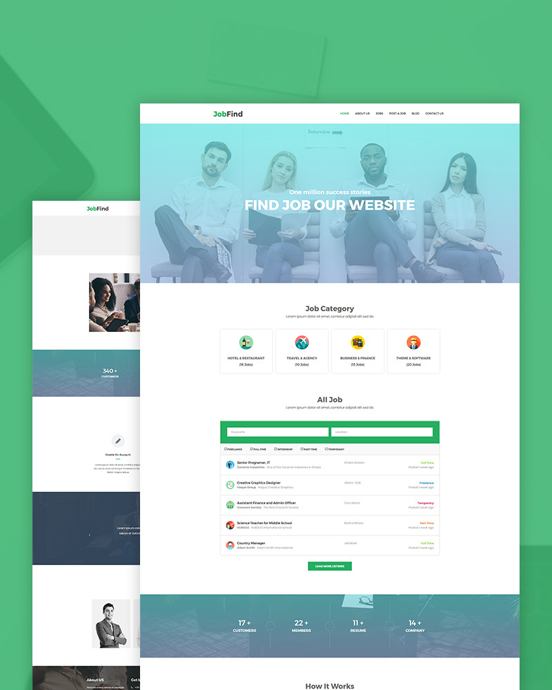 JobFind Job Board WordPress Theme 76557 TemplateMonster
