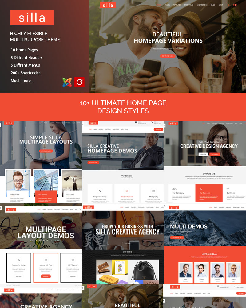 Silla | Responsive Multipurpose Joomla Template Joomla Template 77062