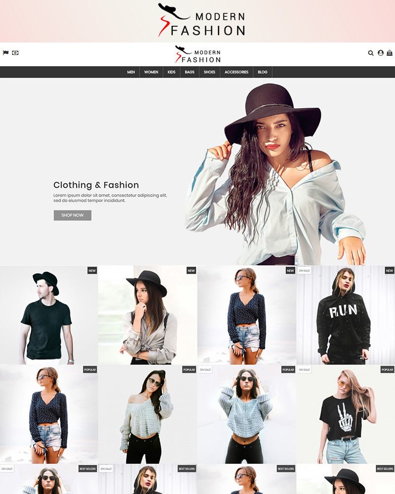 Modern Fashion 1.7 Theme 77419 TemplateMonster