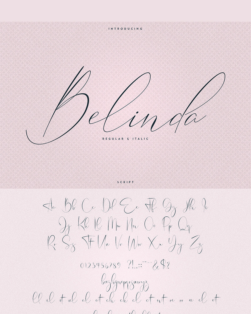 Belinda Font #77845 - TemplateMonster