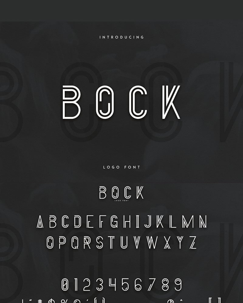 Bock Font #77847 - TemplateMonster