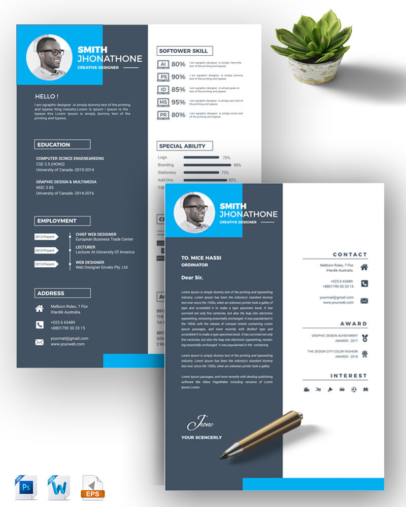 Smith Resume Template #77849 - TemplateMonster