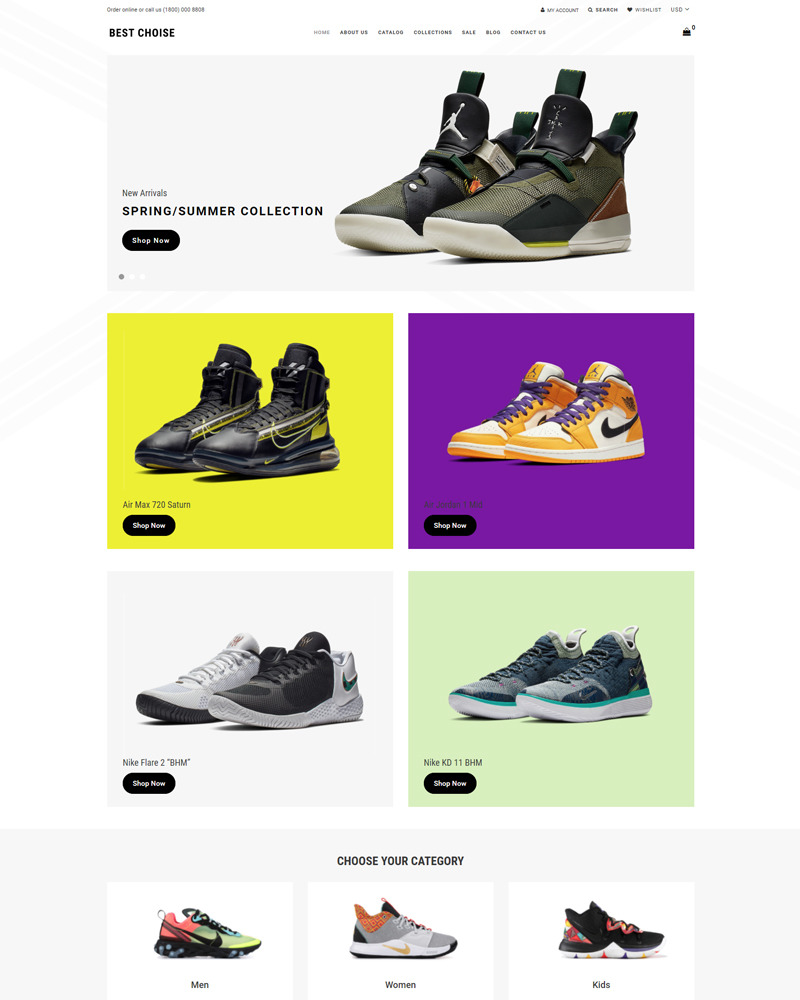 Best Choice Shoes Store Clean Shopify Theme