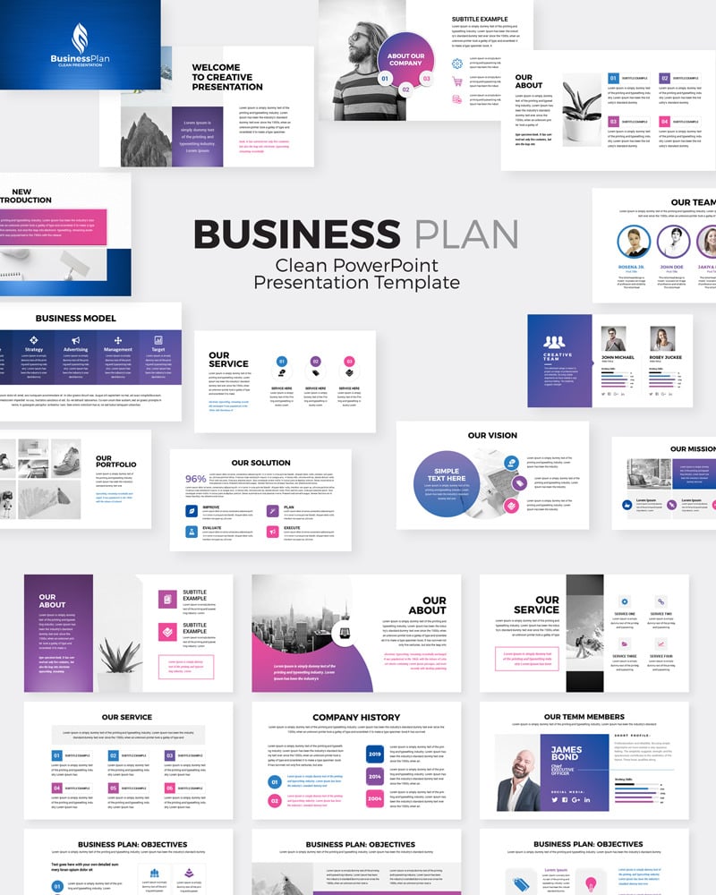 Business Plan Presentation PowerPoint template