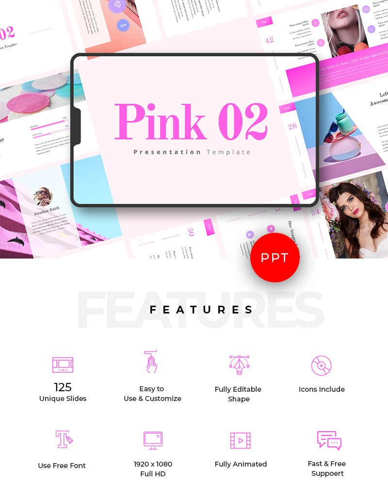 Pink 02 PowerPoint template #78268 TemplateMonster Pink 02 PowerPoint template #78268 TemplateMonster
