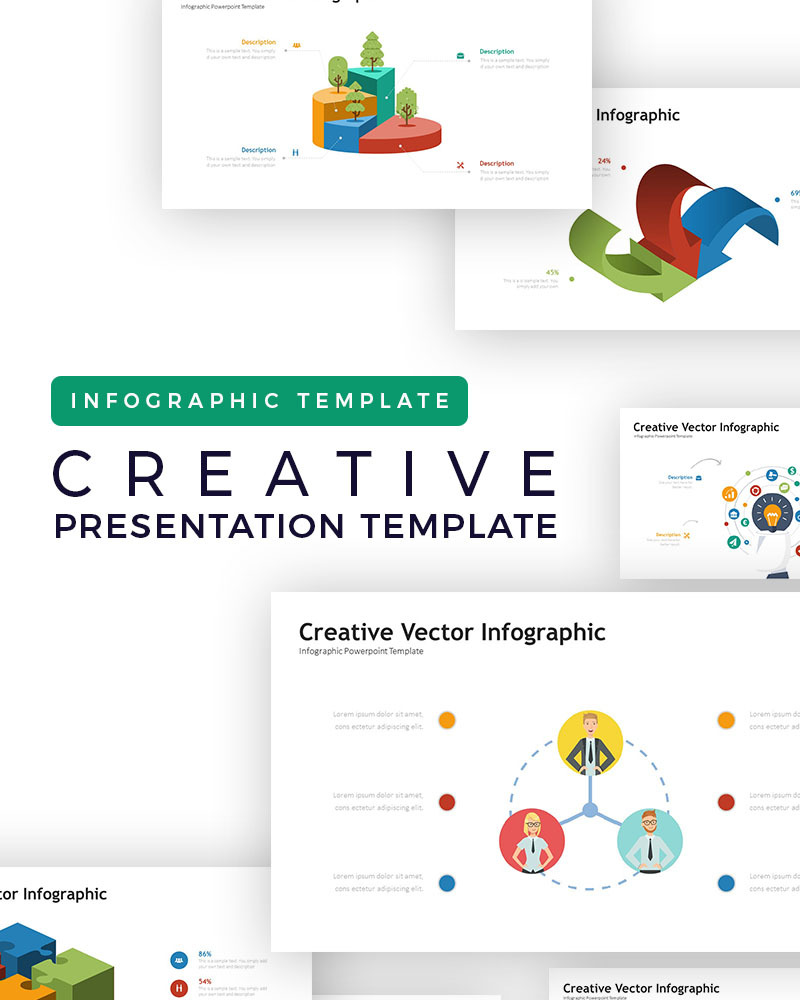 Creative Vector Presentation - Infographic PowerPoint template