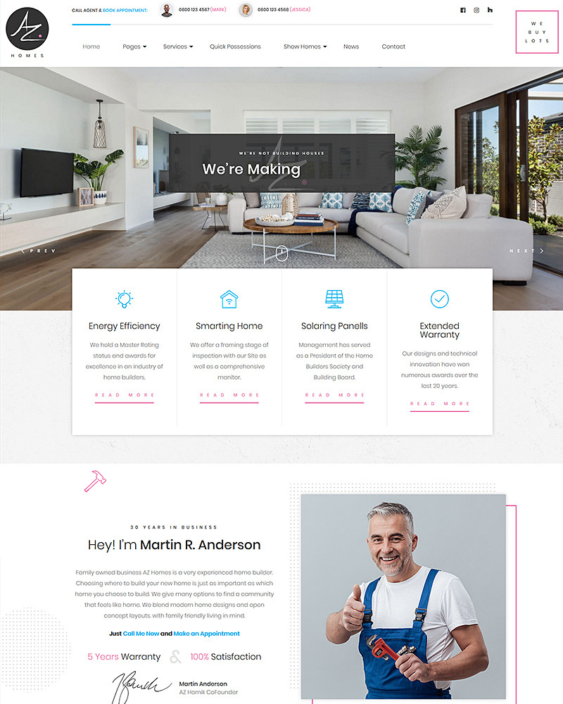 AZhomes WordPress Theme 78579