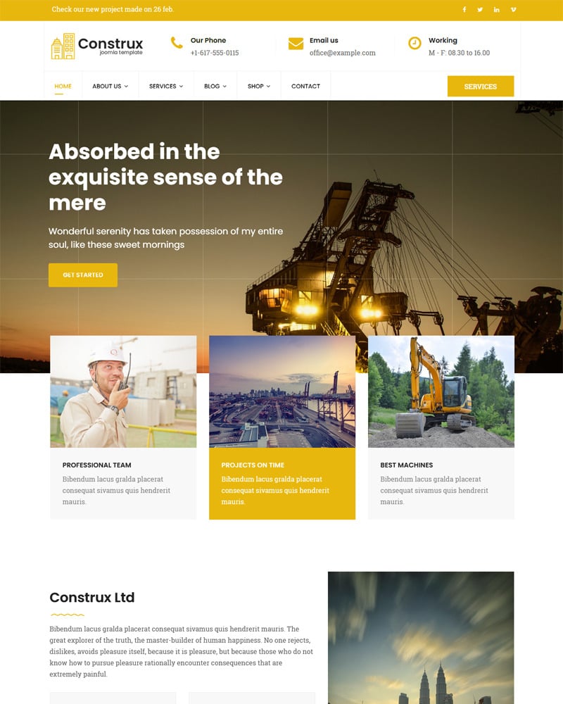 Construx Joomla Template 78584