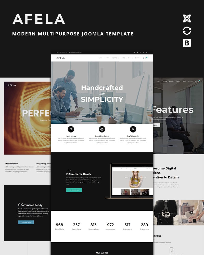 Afela | Flexible Multi-Purpose Business Joomla Template